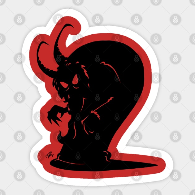 Krampus Christmas Sticker by Tuckerjoneson13